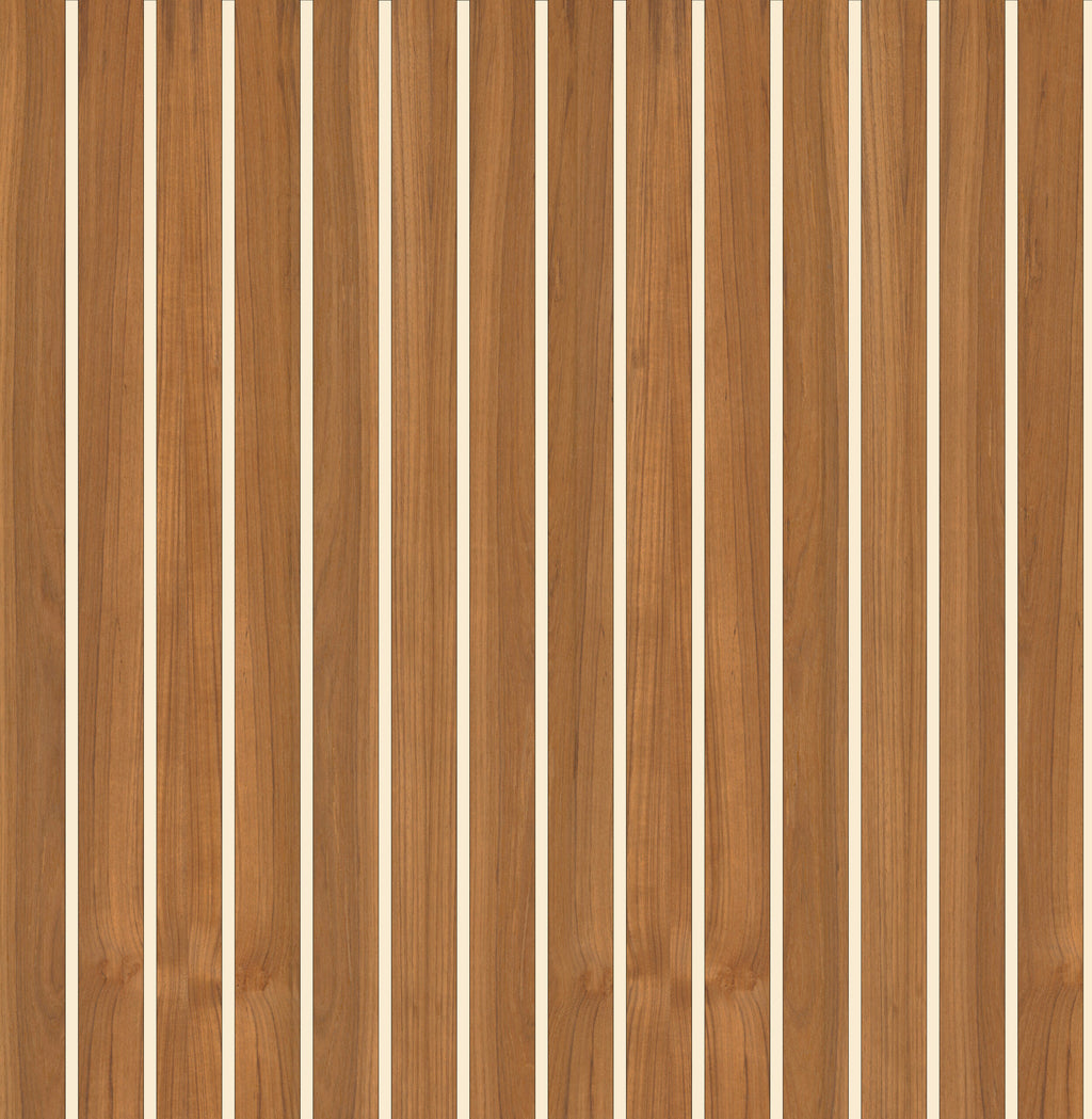 Fjordek Amber/Créme-vit Syntetisk Teakskiva