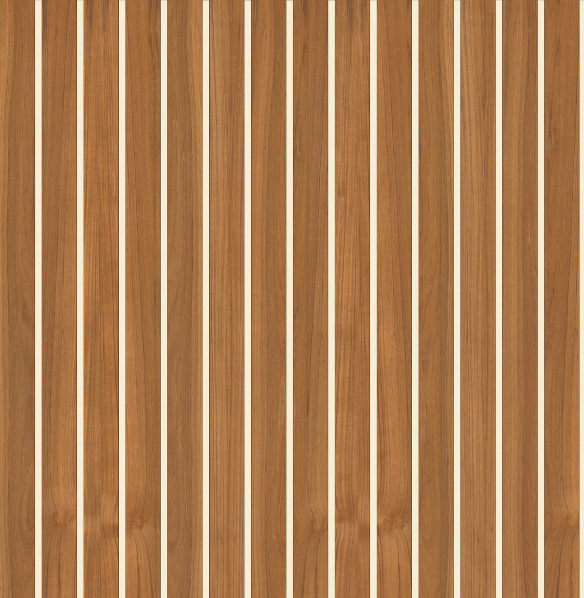 Fjordek Amber/Créme-vit Syntetisk Teakskiva